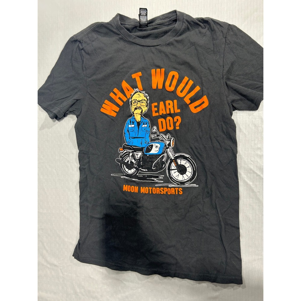 District Moon Motorsports What Would Earl Do Graphic T-Shirt Charcoal Gray Small